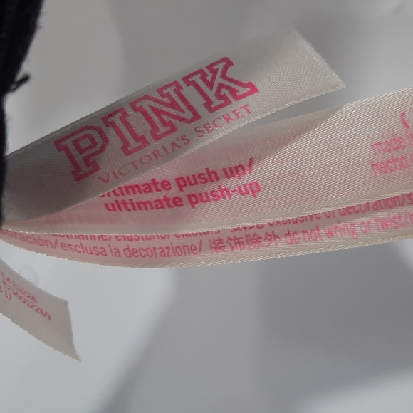 Pink Racer Back Push Up Bra - Picture 3 of 4